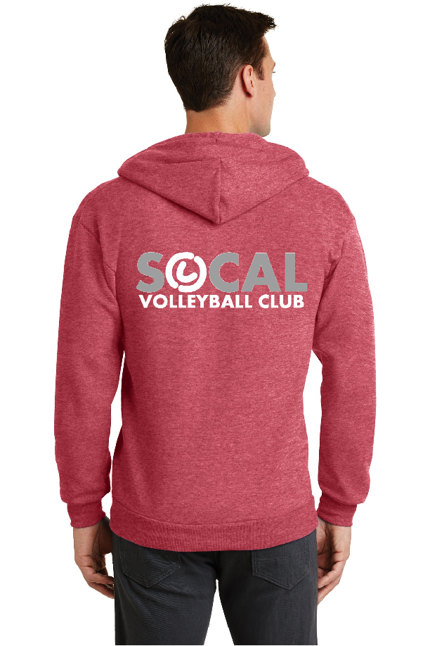 SoCal Core fleece full zip hooded sweatshirt