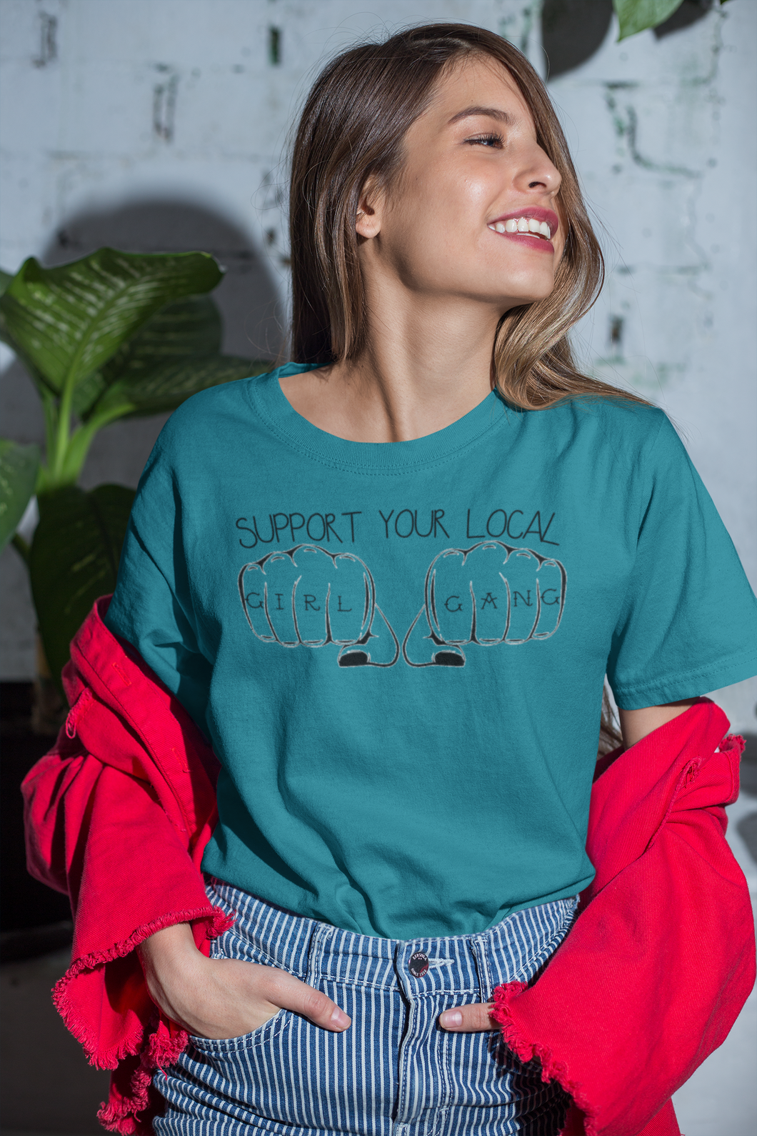 Support Your Local Girl Gang unisex triblend short sleeve tee