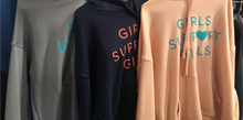 Girls Support Girls unisex sponge fleece pullover DTM hoodie