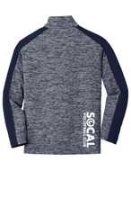 SoCal youth posicharge electric heather colorblock ¼-zip pullover